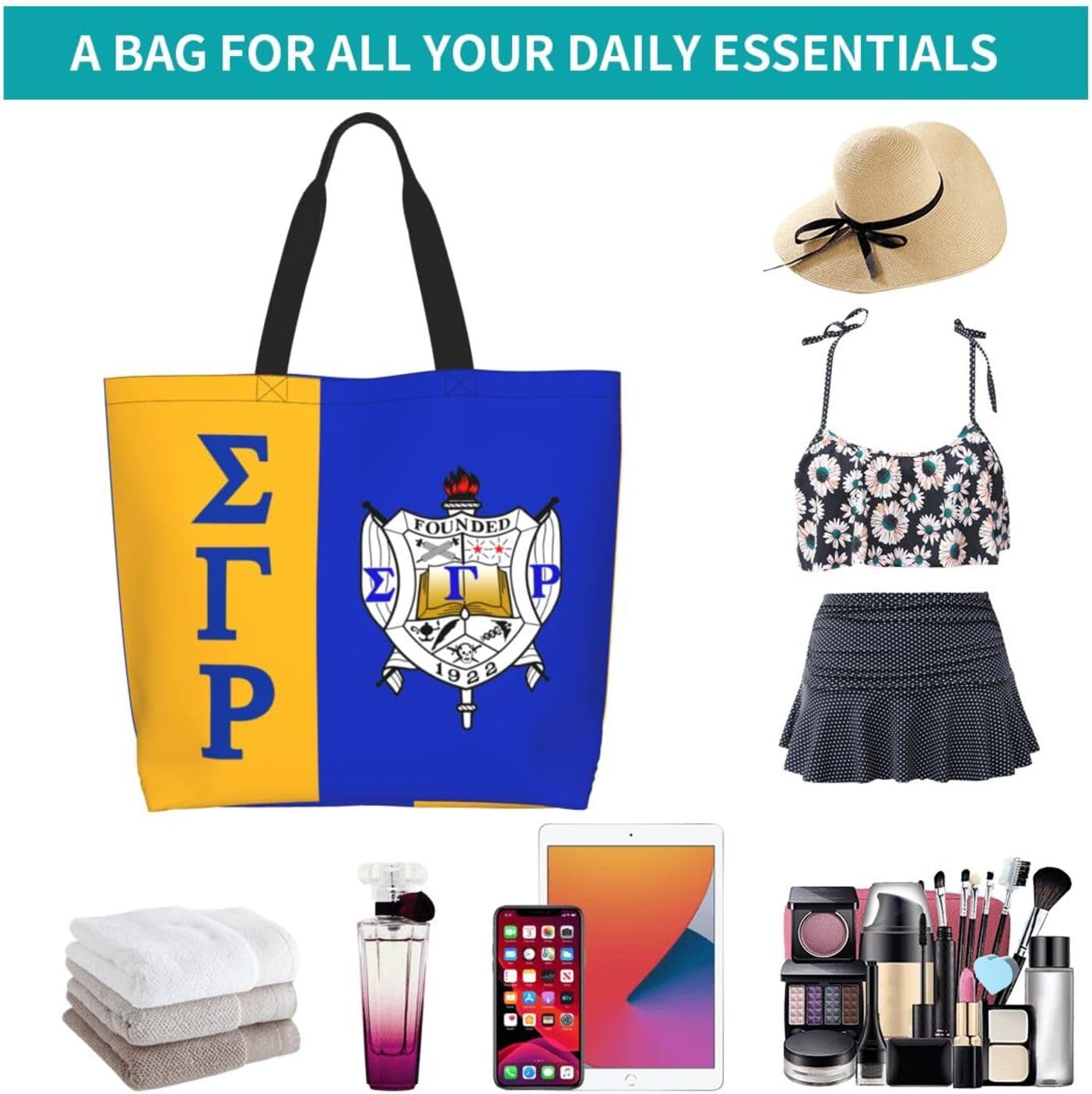 Tote Bag Reusable Grocery Handbag Waterproof Large Capacity Shopping Bags for Women - Image 7