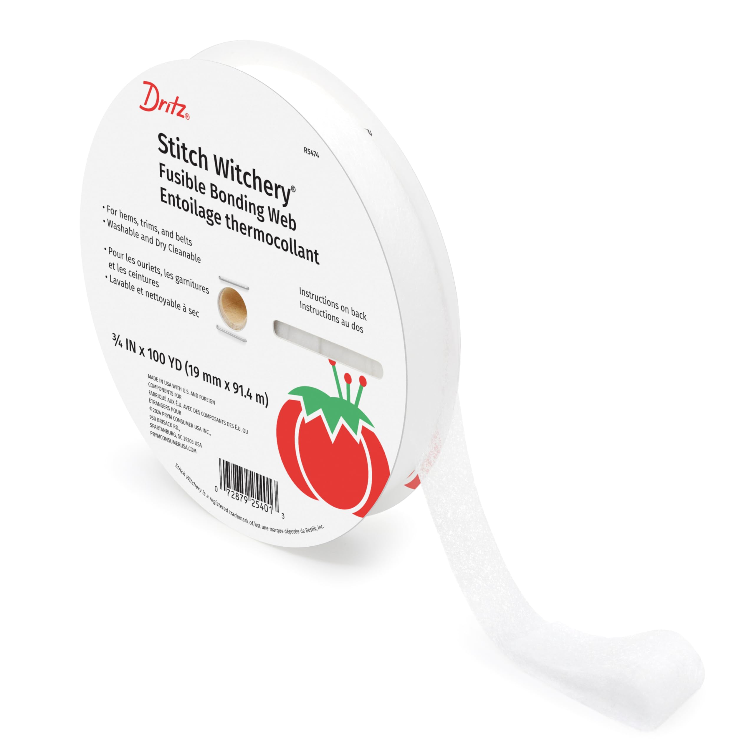 Amazon.com: Dritz Stitch Witchery Fusible Bonding Web, Regular