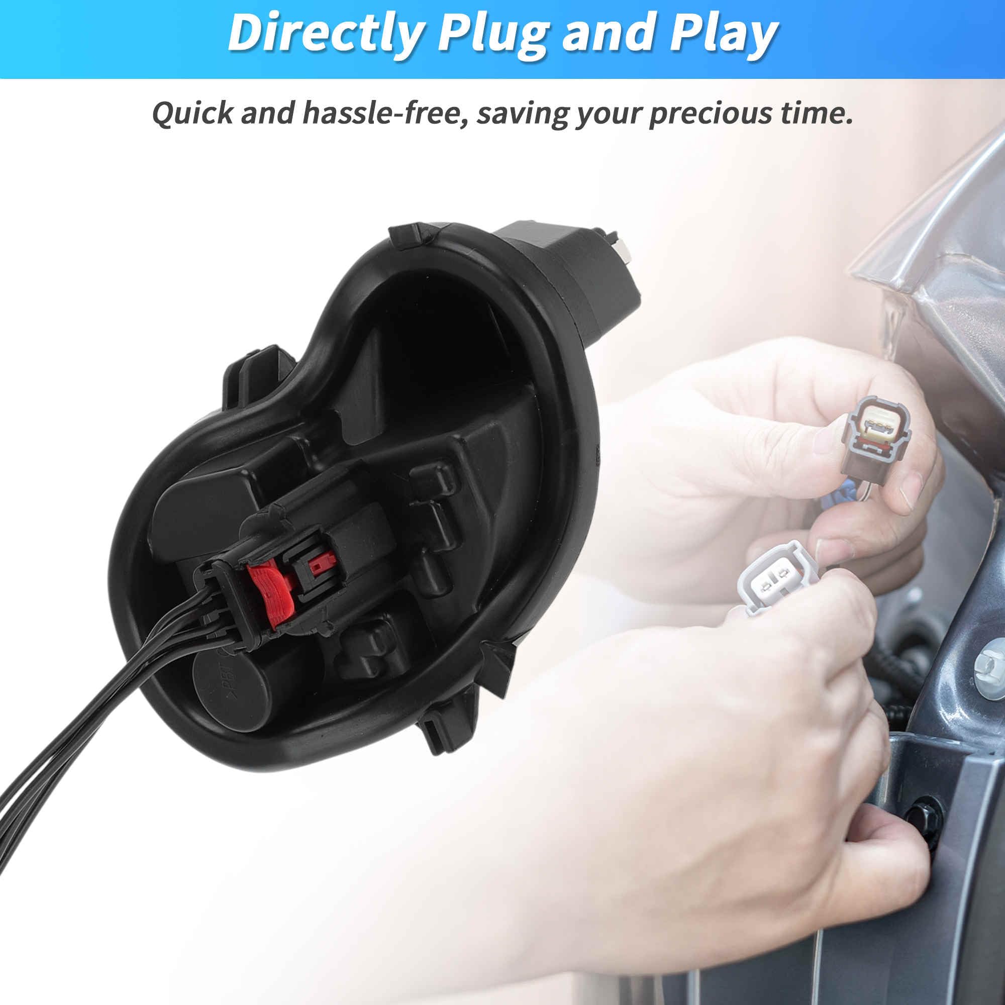 A ABSOPRO Connecteur De Support D'Ampoule De Feu Arrière Côté Conducteur Avec Faisceau Pour Opel Pour Astra K 2015-2023 N° 39001578, Câblage Connecteur Support D'Ampoule Feu Arrière Droit