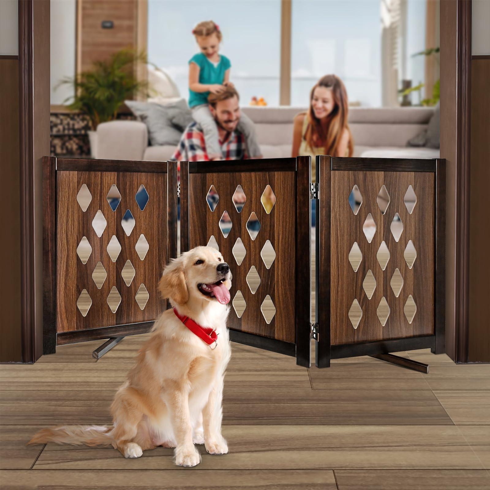 Pet Gate Dog Gate for Doorways, Stairs or House