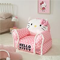 Vista 6 de Sanrio Hello Kitty - Puf figural, sofá de estructura suave con reposabrazos para niños, asiento cómodo para dormitorio o sala de juegos, a partir