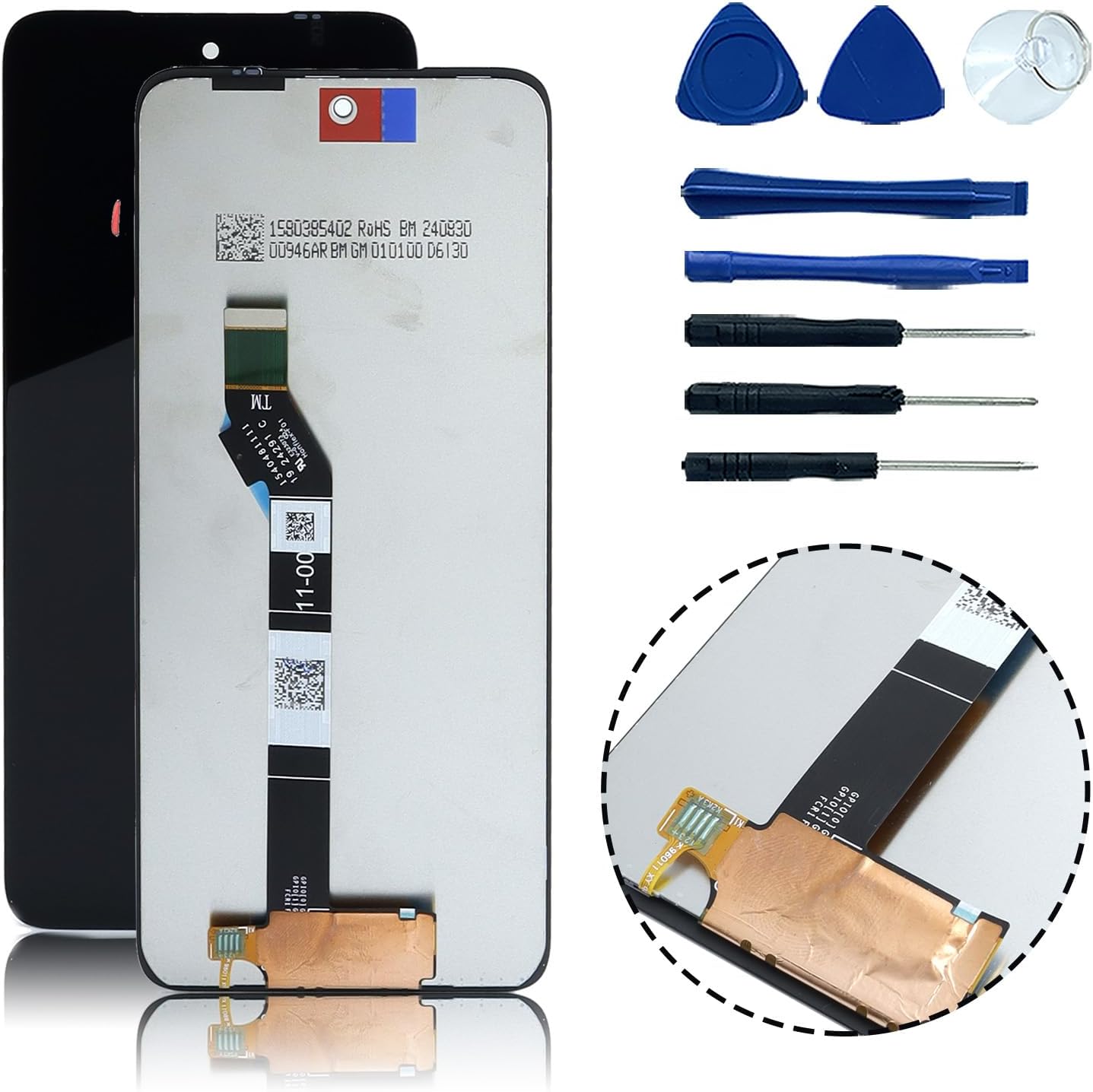 G 2025 Screen Replacement Kit for Motorola Moto G 5G 2025 XT2513V XT2513-1 XT2513-2 LCD Display Touch Screen Digitizer Assembly Replacement 6.7"