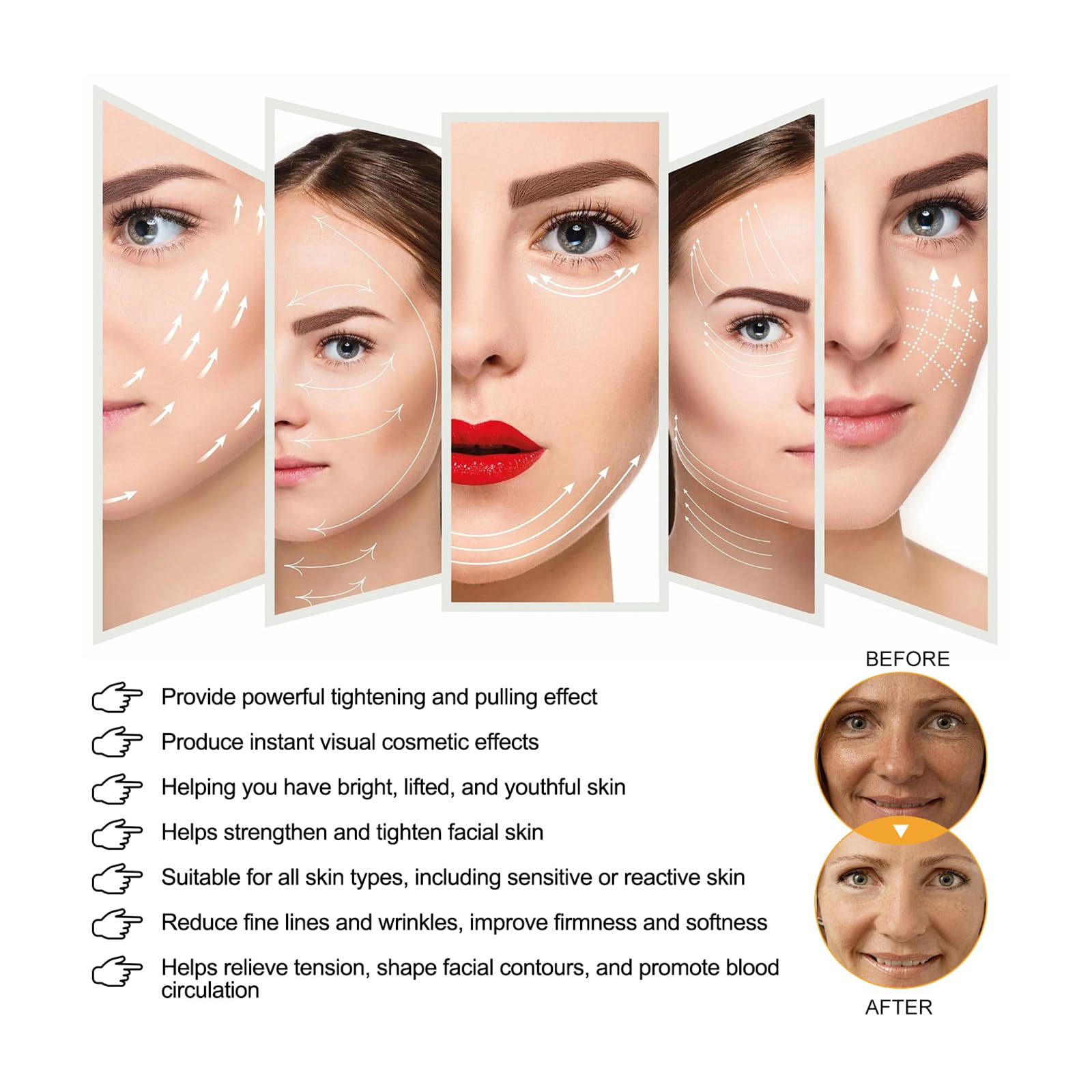 Siero Viso All'astaxantina 30ml, Fiale Ultra-Idratanti, Fiale Intense per La Cura Del Viso, Pelle Più Stretta E Liscia, Rimpolpante Della Pelle E Levigante Dell'aspetto Delle Linee Sottili