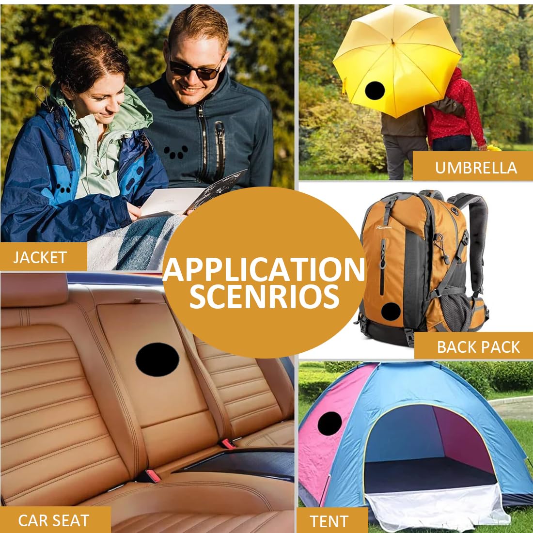 8 Toppe Adesive Per Riparare Piumini - Autoadesive, Impermeabili, Con Disegni - Foto 6