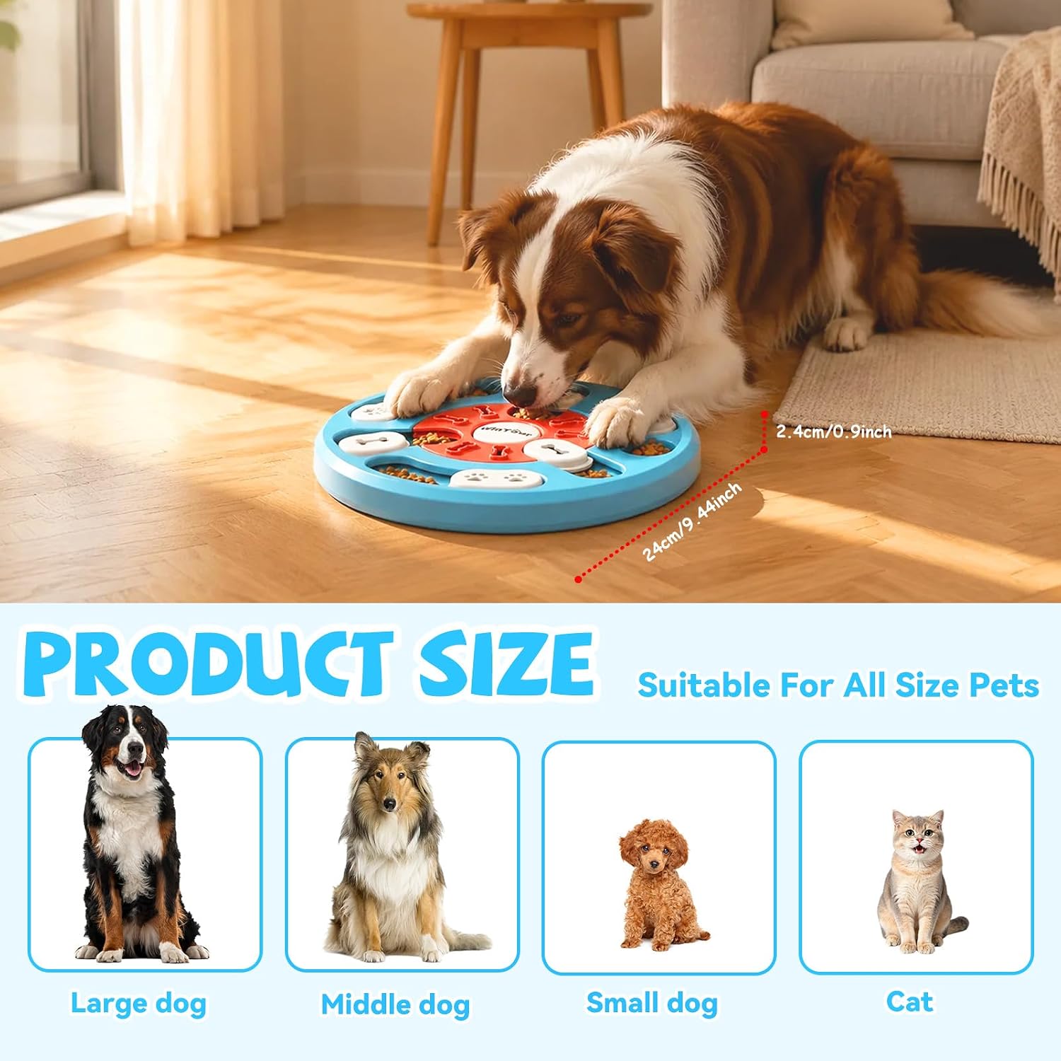 Dog Puzzle Toy,Interactive Dog Toys & Dog Puzzles for smart Dogs thumbnail