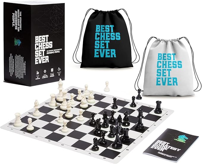 Best Chess Set Ever Triple Weighted Tournament Style Chess Set with Exclusive Chess Strategy