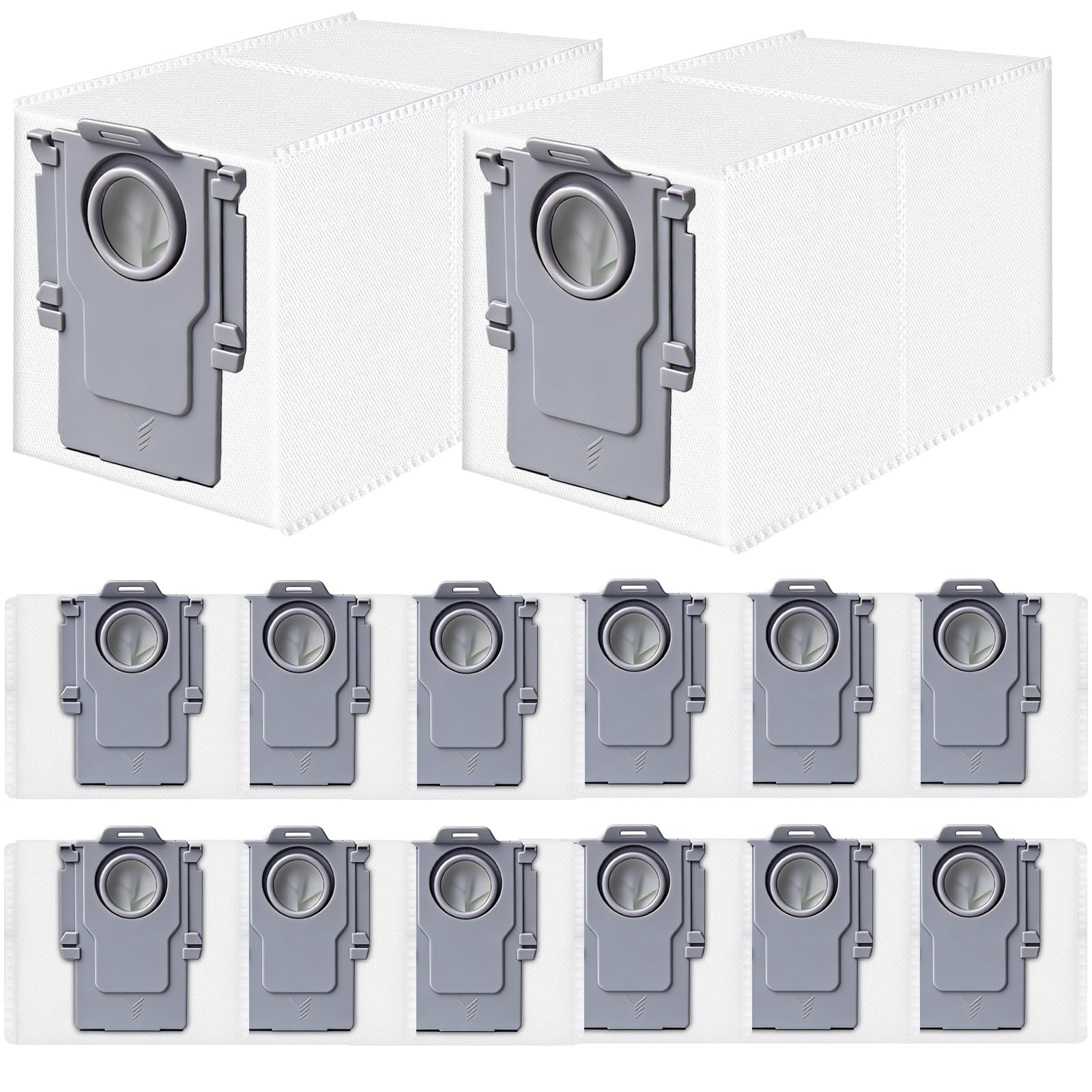 14 Stück Staubbeutel für Roborock Q Revo/Saros 10/10R/S8 MaxV/QV 35A/Qrevo S5V/QV35S/Z70/Qrevo/S/Qrevo Pro/Plus/MaxV/Master/Curv/Edge/S5X/Qrevo Edge S5A/Qrevo Slim Roboter Staubsauger Zubehör Teile