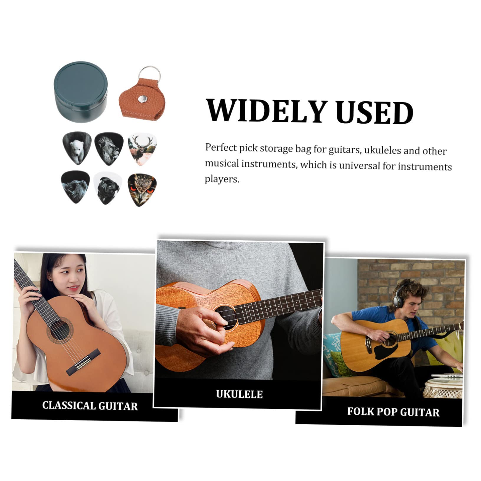 ifundom 4sets Plettri Per Chitarra Celluloide Con Design Creativo Accessori Per Chitarra Acustica Ed Elettrica Facili Da Trasportare e Maneggiare Per Musicisti Di Tutti