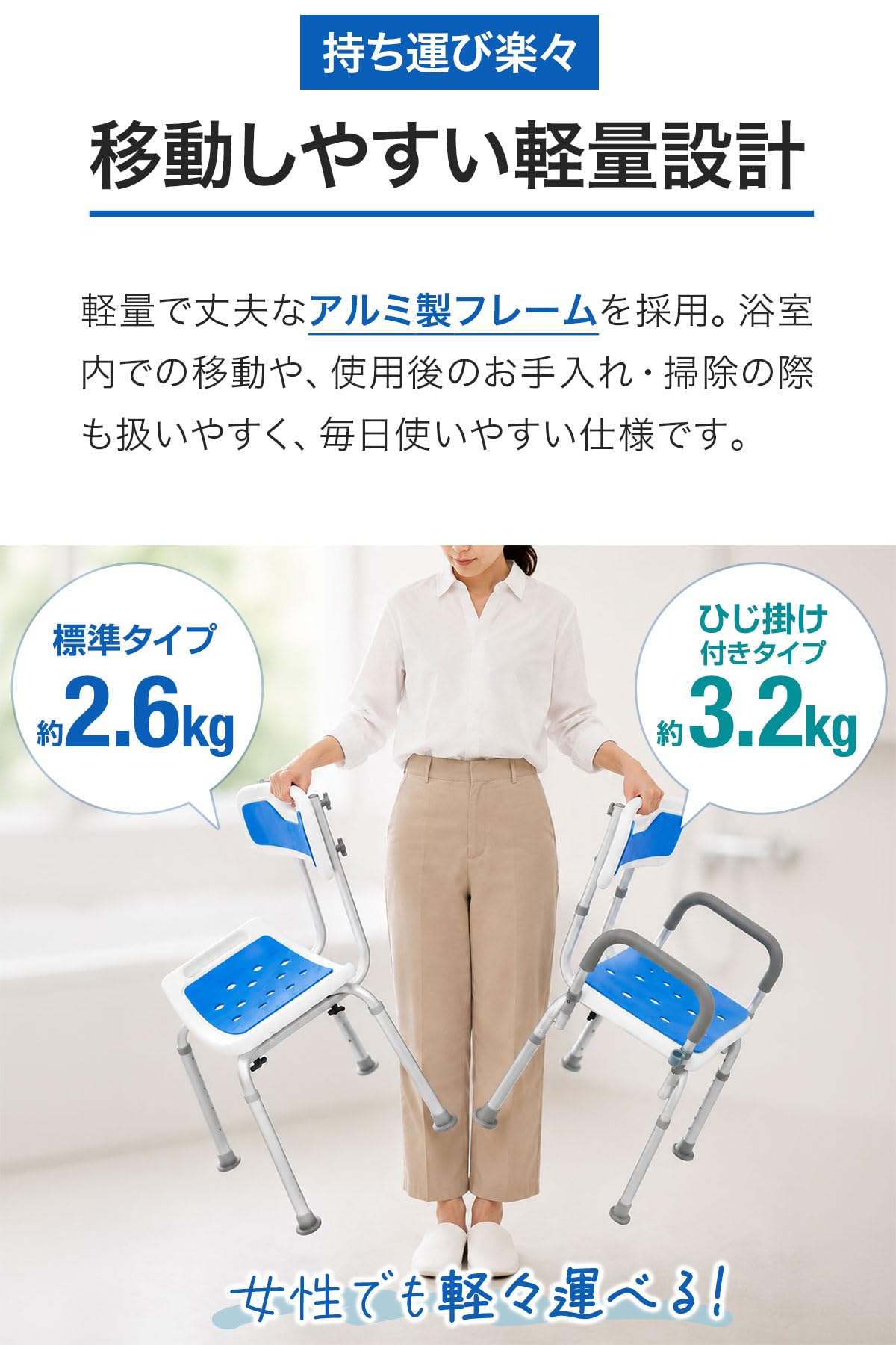 Amazon.co.jp: ottostyle.jp シャワーチェア 介護用 風呂椅子 入浴介護