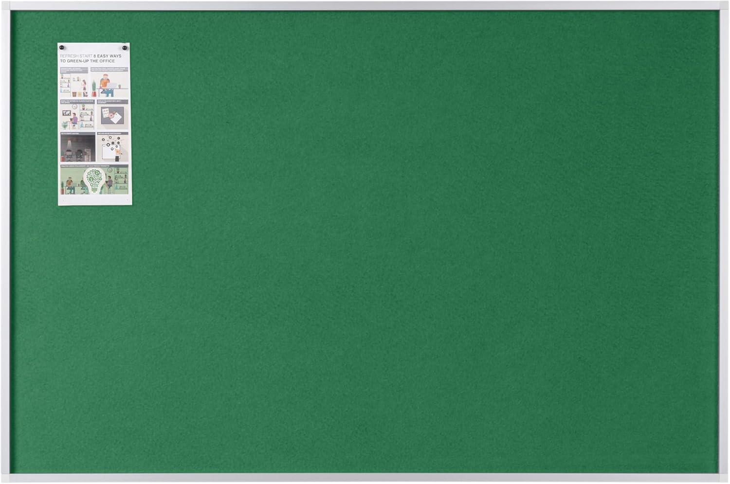 Bi-Office New Generation Maya Pin Board Felt 600 x 450 mm grün