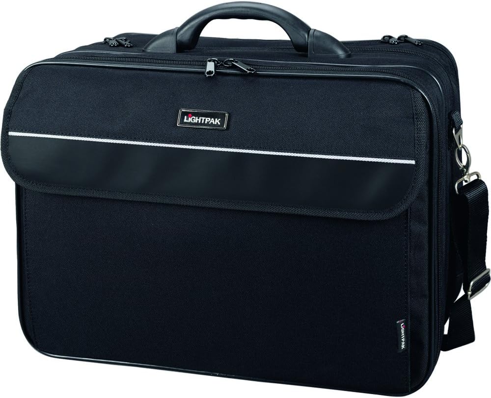 46075 CORNICHE - Business case for 17 inch Laptop, Nylon, Black