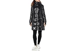 S13 NYC Women's Gloss Mulberry Puffer Coat: Sophisticated Warmth