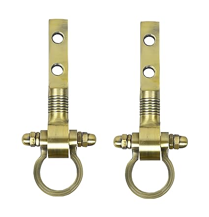 TRENDY CREATION HUB 450 Kg Capacity 8.5 Inch Antique Brass Finish Heavy Duty Hooks for Hanging Bearing Kada for Patio Jhula Hanging Hooks for Swing Hammock Zhula Accessories Set