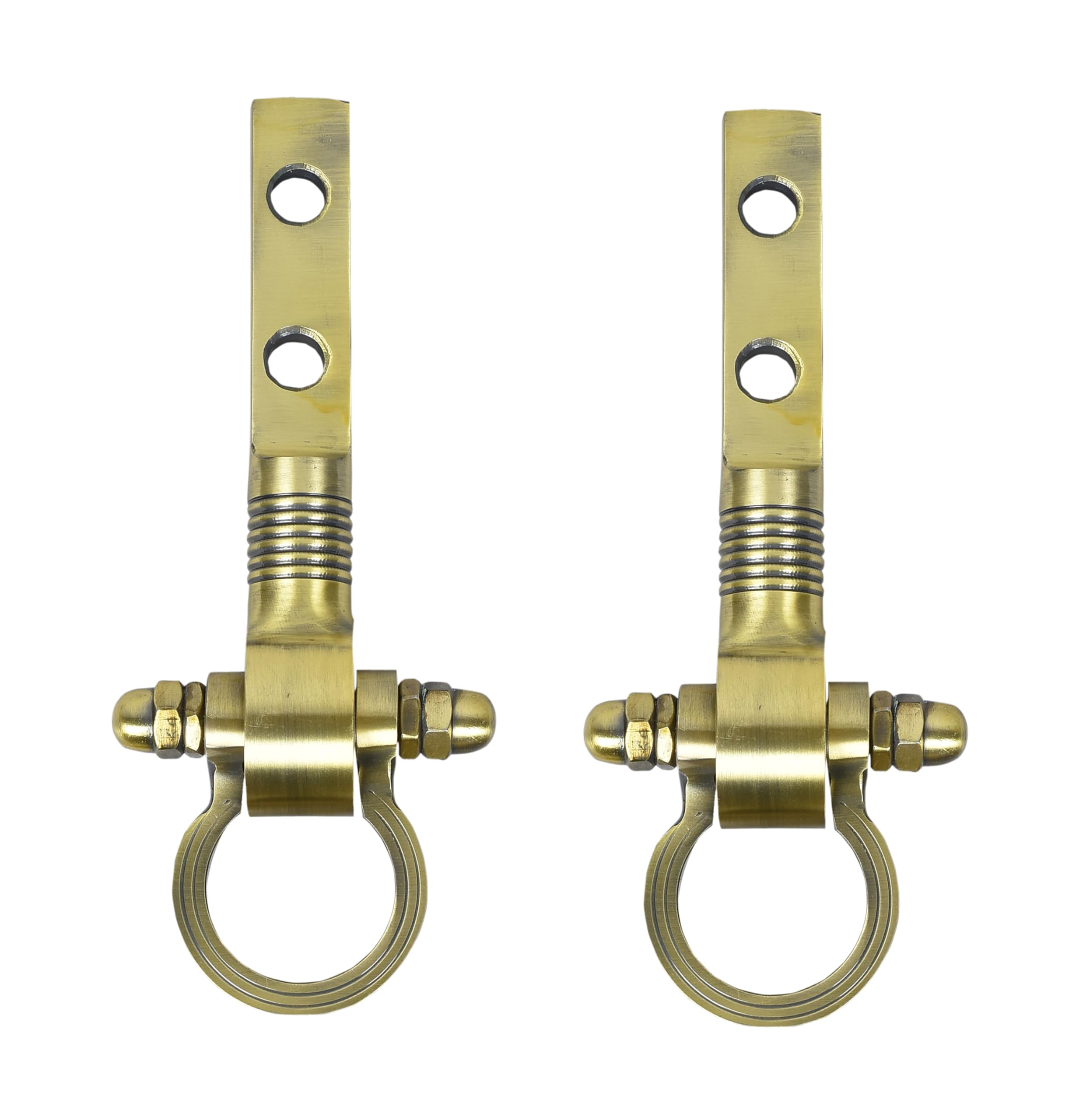 TRENDY CREATION HUB 450 Kg Capacity 8.5 Inch Antique Brass Finish Heavy Duty Hooks for Hanging Bearing Kada for Patio Jhula Hanging Hooks for Swing Hammock Zhula Accessories Set-image-6