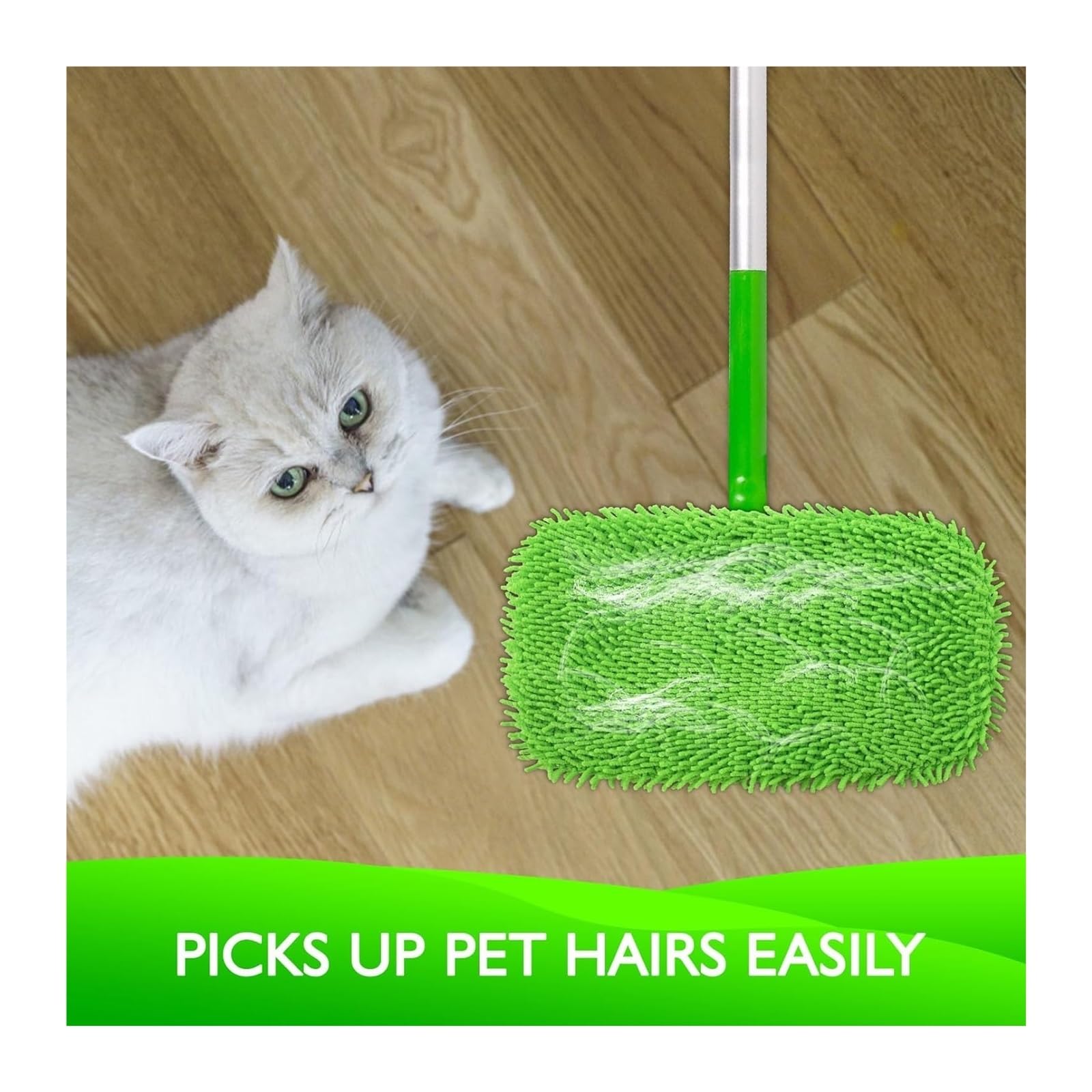 Confezione Da 2 Panni Riutilizzabili For Spazzare A Secco, Panni Bagnati In Microfibra, Compatibili Con Swiffer, Sostituzione Del Mocio For Spazzatrice