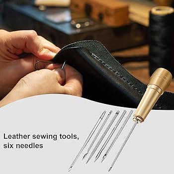 Amazon.com: WILLBOND 6 Pieces Leather Sewing Awl Needle with