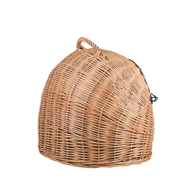 Foto 8 de 8 de e-wicker24 Alles aus Weide Wicker24 - Cesta de transporte de mimbre natural para gato y perro pequeño