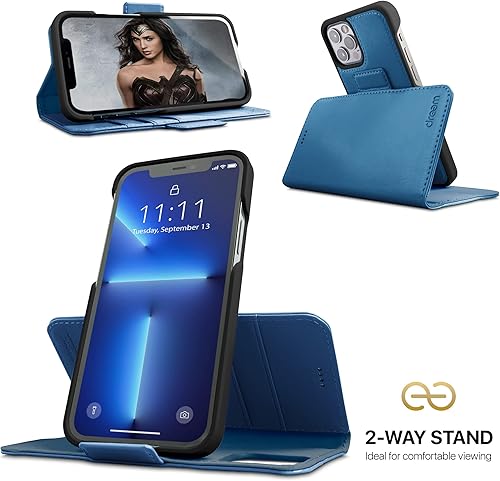 Miniatura 3 de Dreem Fibonacci - Funda tipo cartera para iPhone 13 Pro Max  Funda desmontable de piel vegana 2 en 1 con soporte integrado, soporte para tarjetas de