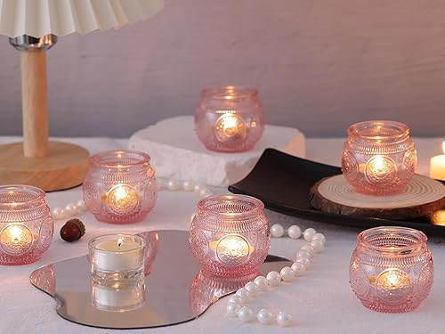 Miniatura 42 de 12 portavelas votivas doradas, portavelas de té dorado para centros de mesa, portavelas de té para bodas, despedidas de soltera, aniversario