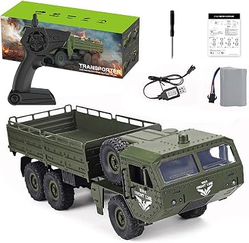 RC Car, RC Car, Military Truck, Offroad, Military Truck, Rack Toy, 2.4 Ghz 6WD, Six Wheel Drive, 116, Indoor Play, Educational Toys, Popular, Birthday, Gift, Childrens Gift