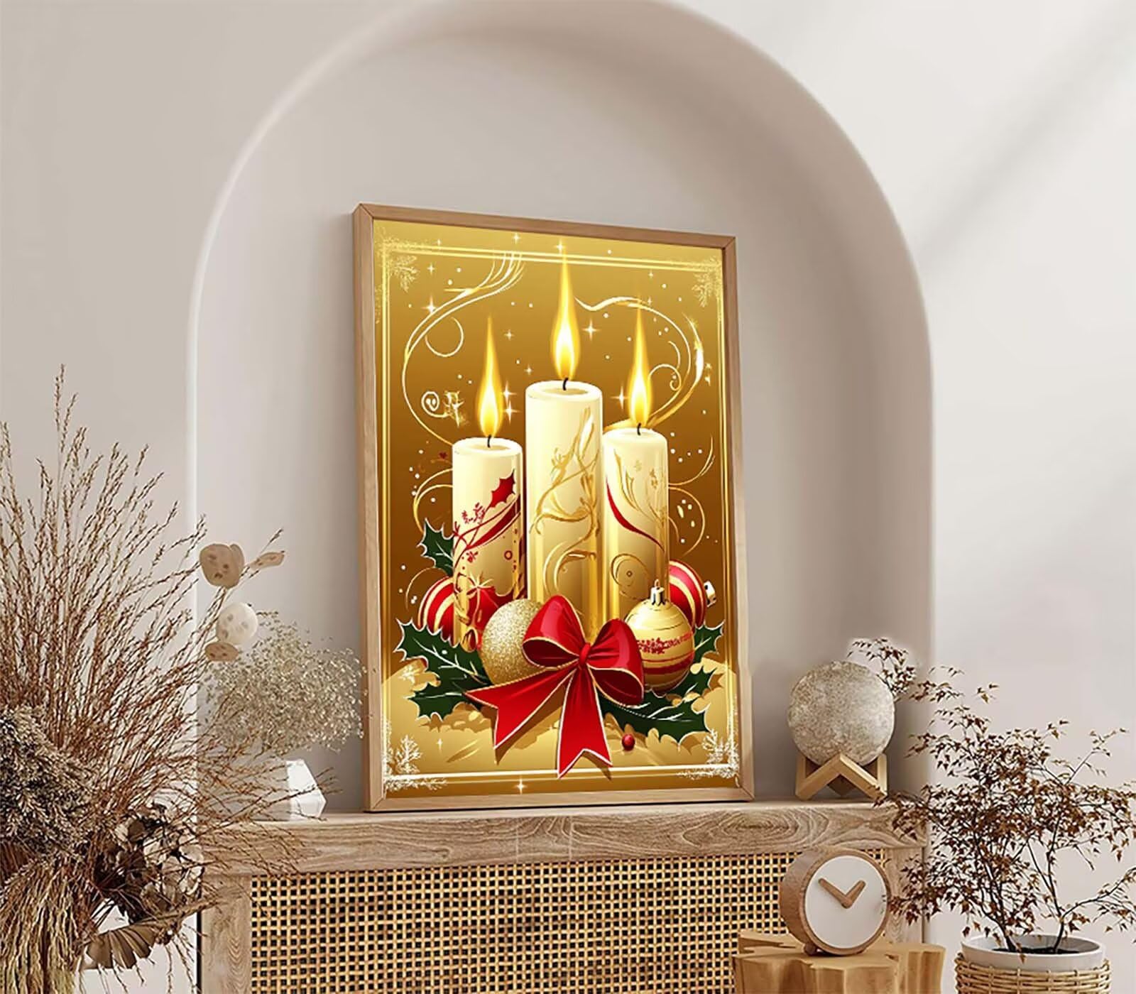 5D Diamond Painting Świeca Diamentowa Malowanie Dorosłych, DIY DIY Dorośli Zestaw do haftu krzyżykowego Płomień, Diament Art Rhinestones Haft Zestaw, Do Dekoracji Domu, Prezent Kobiety 80x110cm zyf