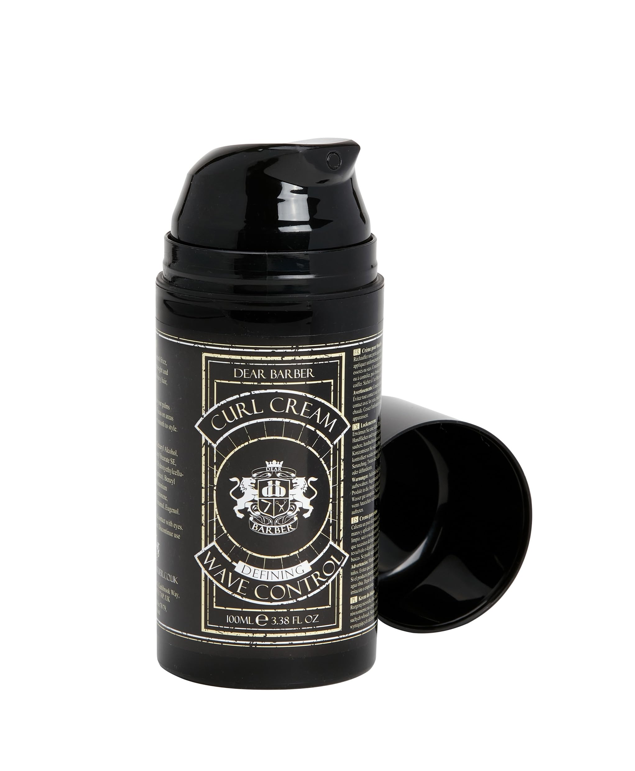 Dear Barber CURL CREAM, 100ml, Moisturising Curling Cream for Straight Wavy & Curly Hair, Defines Curls - Image 4