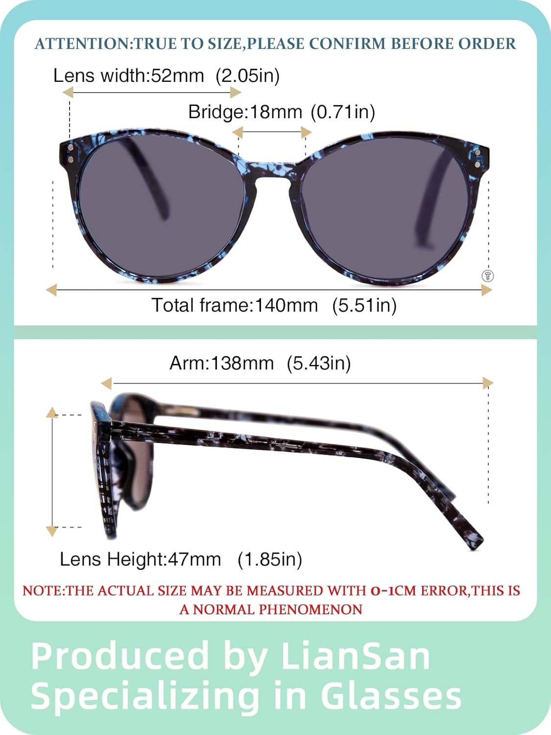 LianSan 2Packs Progressive Multifocus Sunglasses for Women - Ladies Multifocal Sun Readers Reading Glasses with UV Protection - Image 4