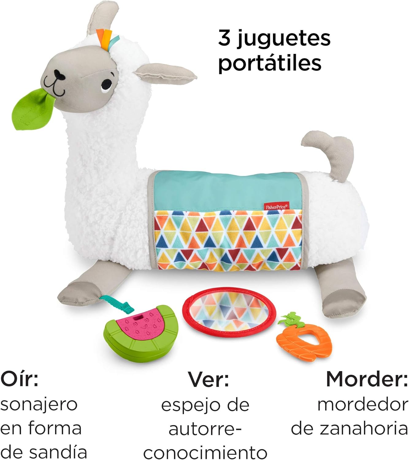Peluche sensorial Fisher-Price Llama crece conmigo por 24,99€ ¡¡46% de descuento!!