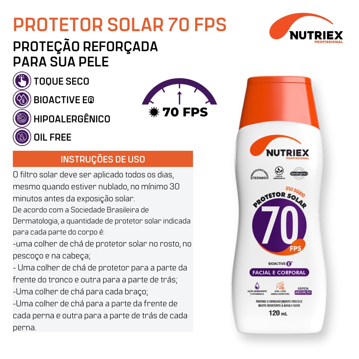 Kit 2 Protetor Solar Soldador Fps 70 Facial Nutriex 120ml em promoção! Veja a oferta e mais achadinhos de Corpo 9 Hoje é o melhor dia para comprar Kit 2 Protetor Solar Soldador Fps 70 Facial Nutriex 120ml com aquele preço maroto! Promoção! Aproveite a oferta! 9