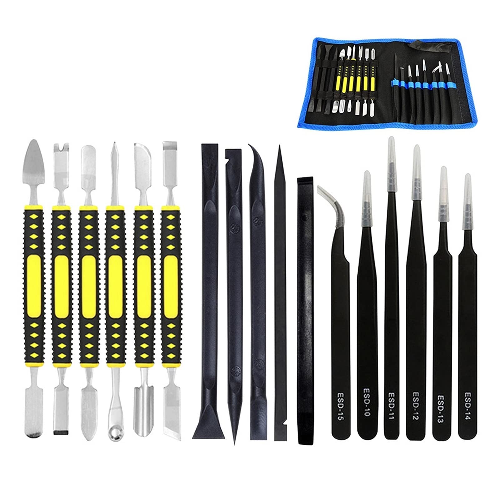 Kit d'outils de réparation de téléphone portable, outil de démontage et spudger métal
