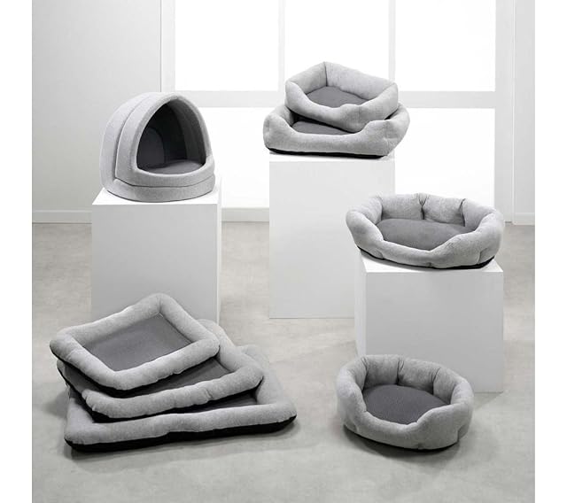 Foto 3 de 3 de Love Story, Cesta Redonda de poliéster, 60 x 45 x 15 cm, Color Gris