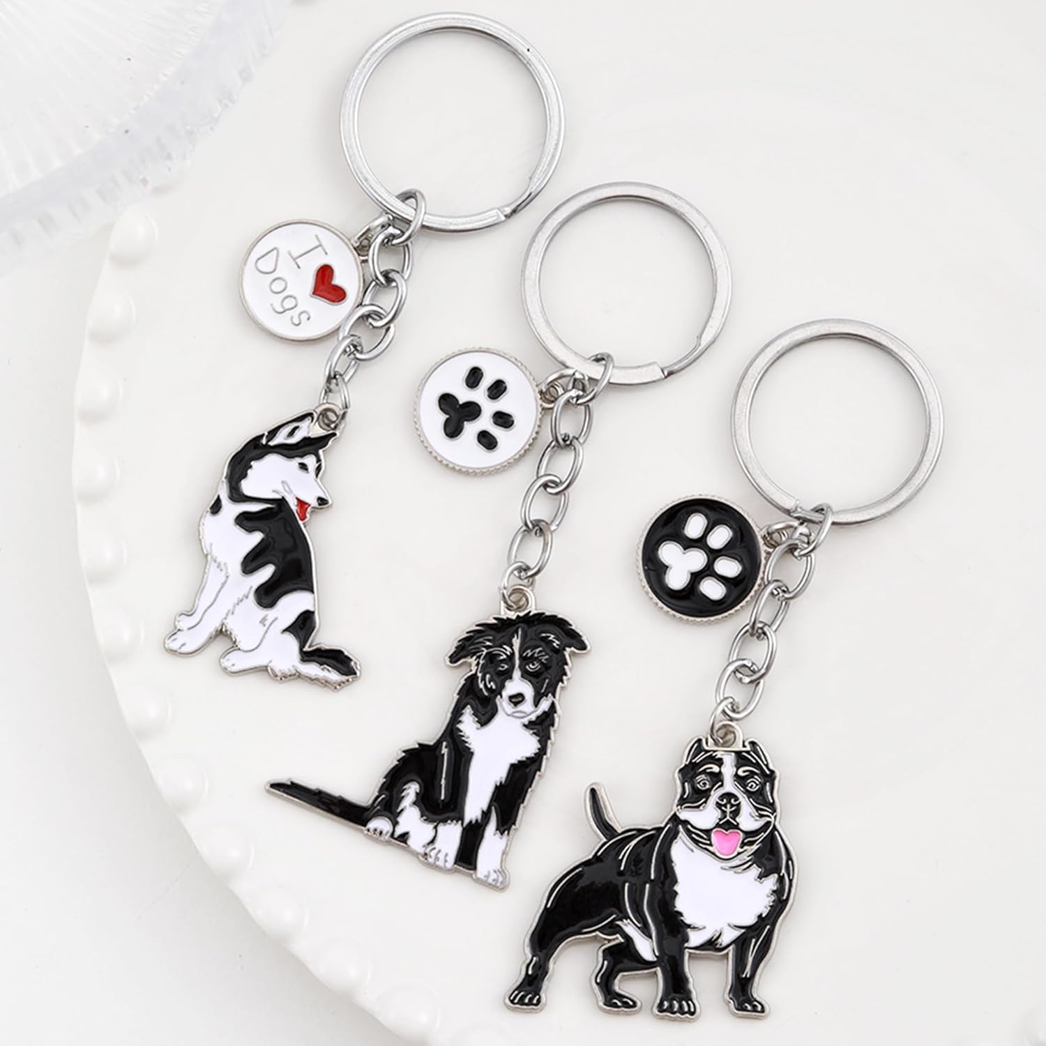 Dog Keychain, Cute Girls Key Chain, Fashion Puppy Bag Charm for Purse Handbags Bag Accessories Key Charms - Image 7