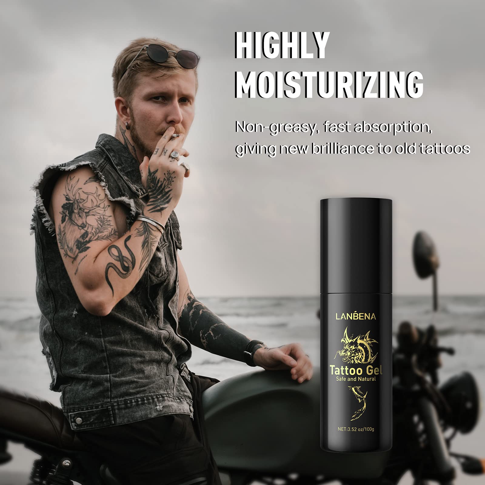 Tattoo Aftercare, Tattoo Cream, Tattoo Aftercare Gel, Tattoo Balm Natural Formula Fast