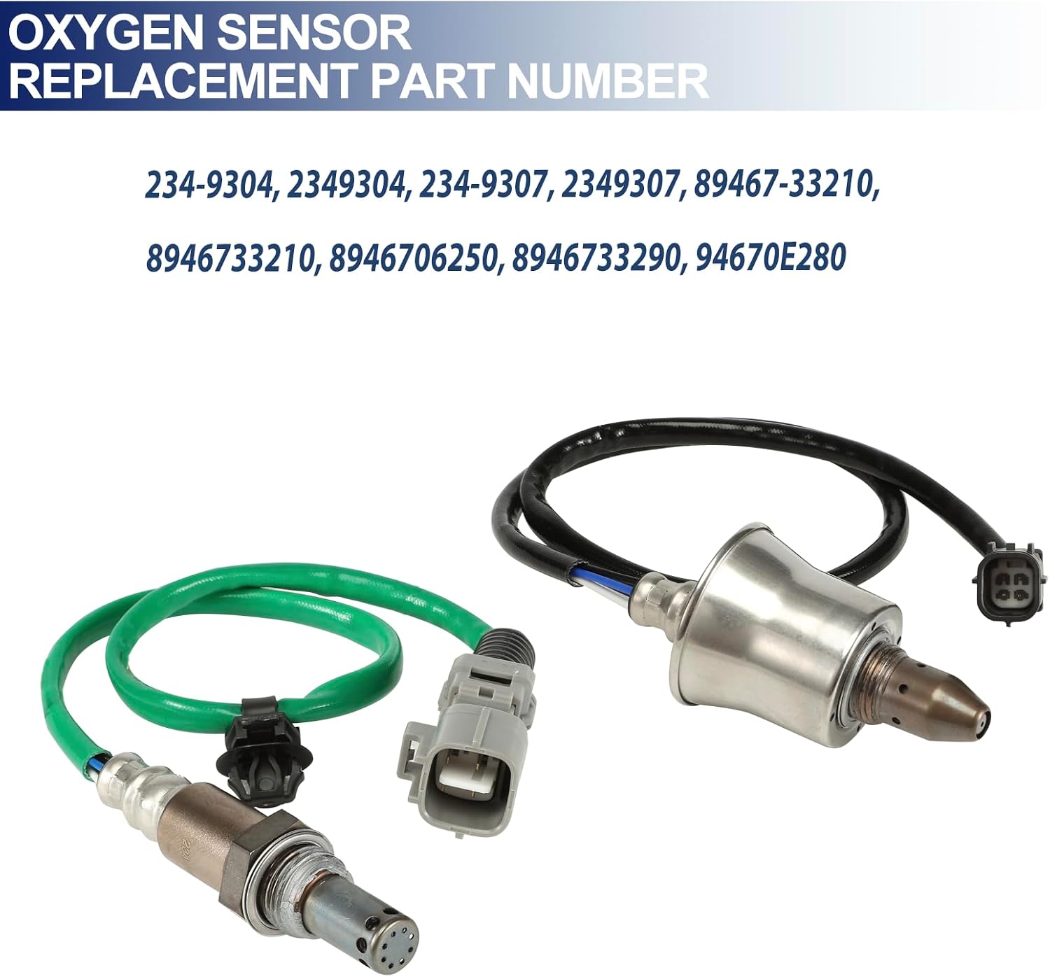 O2 Oxygen Sensor Upstream Downstream for RAV4 for Toyota Highlander Avalon Camry Venza Sienna 2018-2024, for Lexus ES300h NX250 2019-2024, Replace 234-9307 234-9304 2Pcs