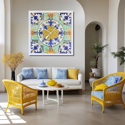 Vista 118 de The Gears - Reloj de pared con engranajes móviles (Vietri, redondo de 36 pulgadas)