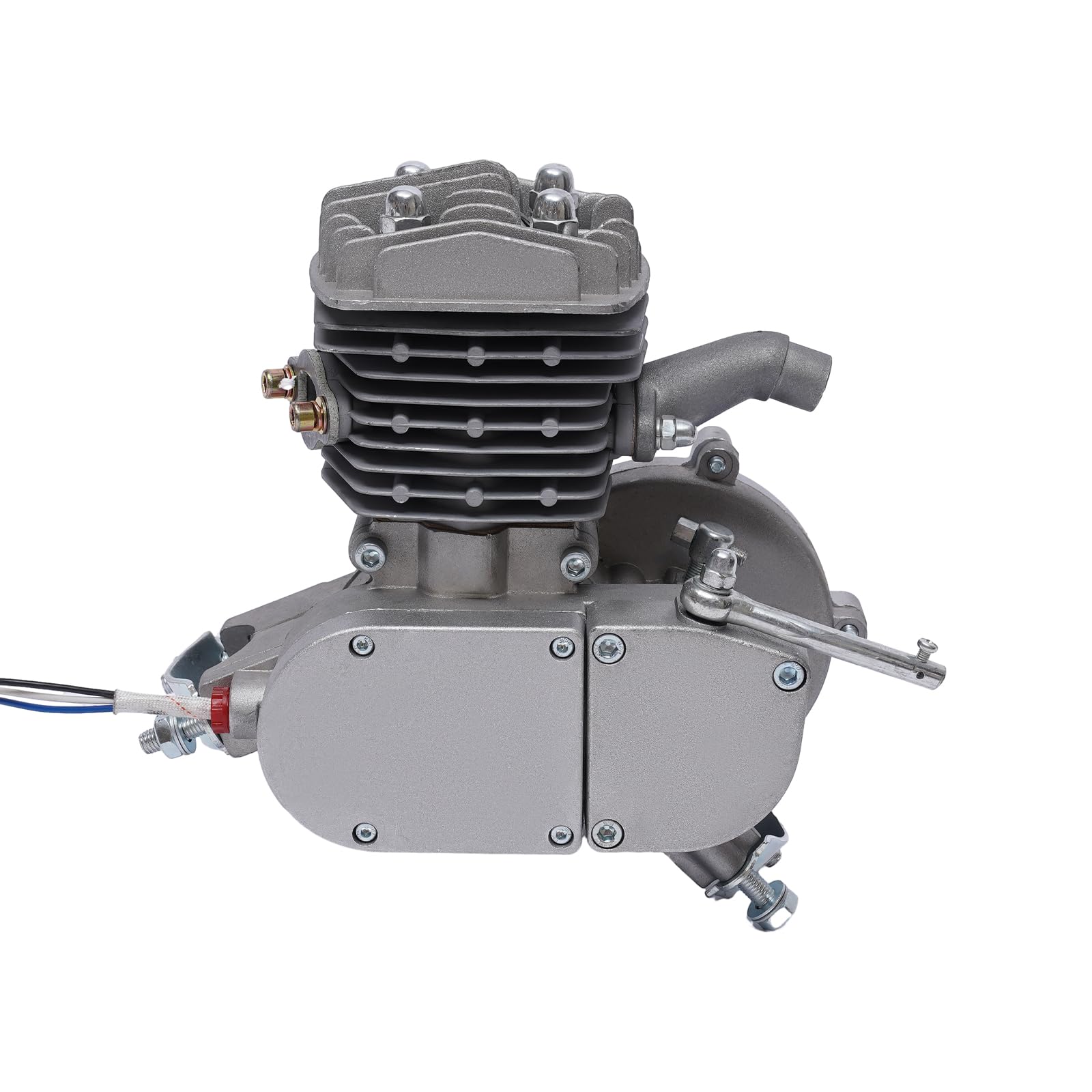 Vélo Moteur, 80cc Gaz Moteur Motorisé Kit Moteur 2 Temps 20l Vélo Engine Kit Refroidissement par Air 2.2 Kw pour Montagne, Vélos De Course, Croisières