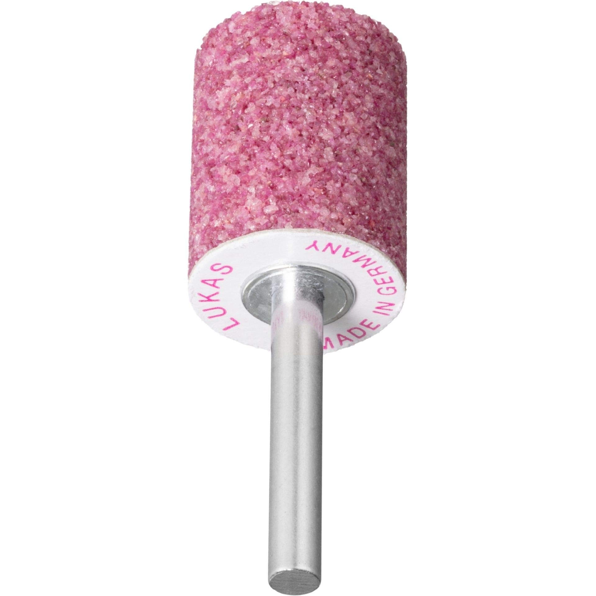 20x LUKAS Schleifstift ZY Zylinderform Edelstahl 2x5 mm Schaft 3 mm | Korn 150