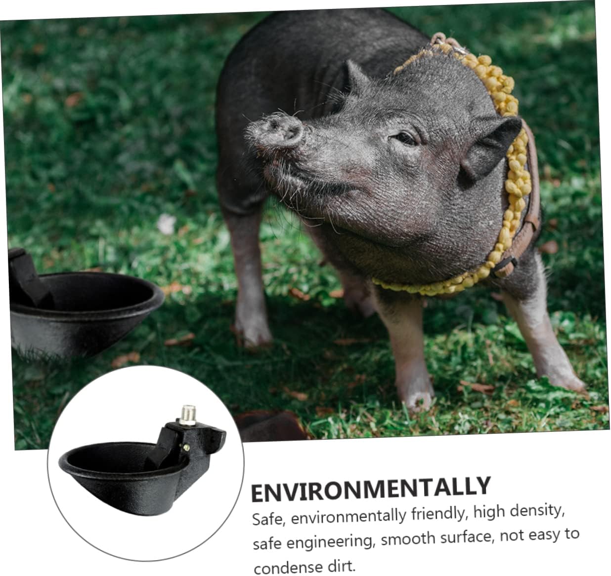 Iron Pig Water Feeding Bowl Automatic Pig Waterer Piglet Water Dispenser