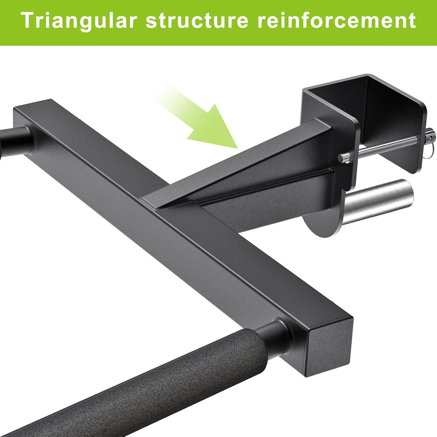 Kipika Y-Shaped Dip Bar for Power Cage with 5/8" or 1" Hole - Dip Bar Attachments for Home Gym - Heavy Duty Power Rack Attachments - Squat Rack Accessories for Strength Training