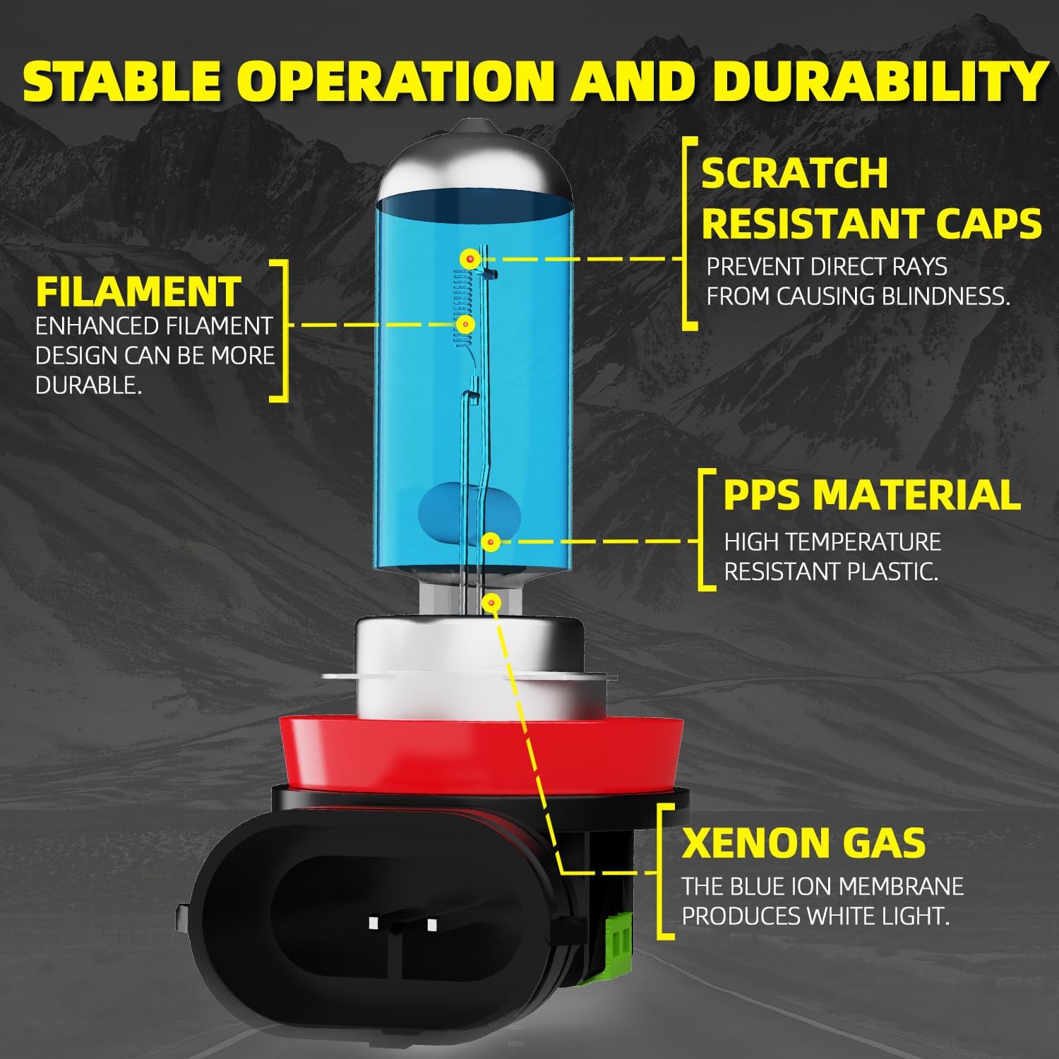 Fog Lights Fit For Ford Fusion 2006-2020, 5500K White Light Super Bright,High Performance H11 Halogen Fog Light Bulbs, Easy Installation,2PCS