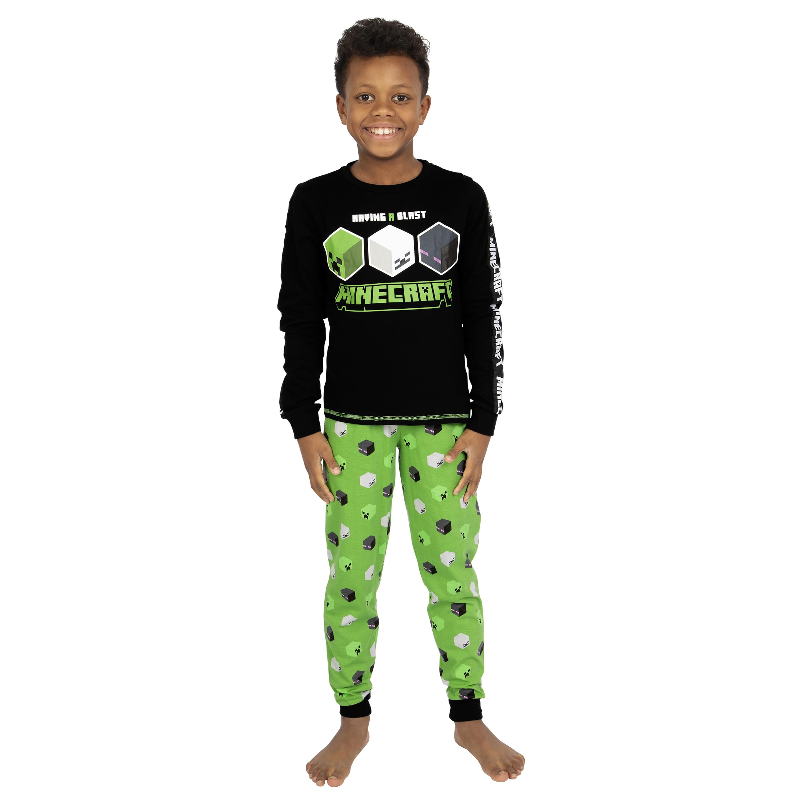 Minecraft Pyjamas Pyjamas pour garçon | Pyjamas pour Enfants | Vêtements de Nuit pour Adolescents | 5 et 13 Ans