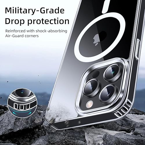 Miniatura 555 de Yriklso Strong Magnetic Case for iPhone 11 [Compatibilty with MagSafe] Protective Shockproof Cover Phone Case for iPhone 11 6.1" Frosted Purple