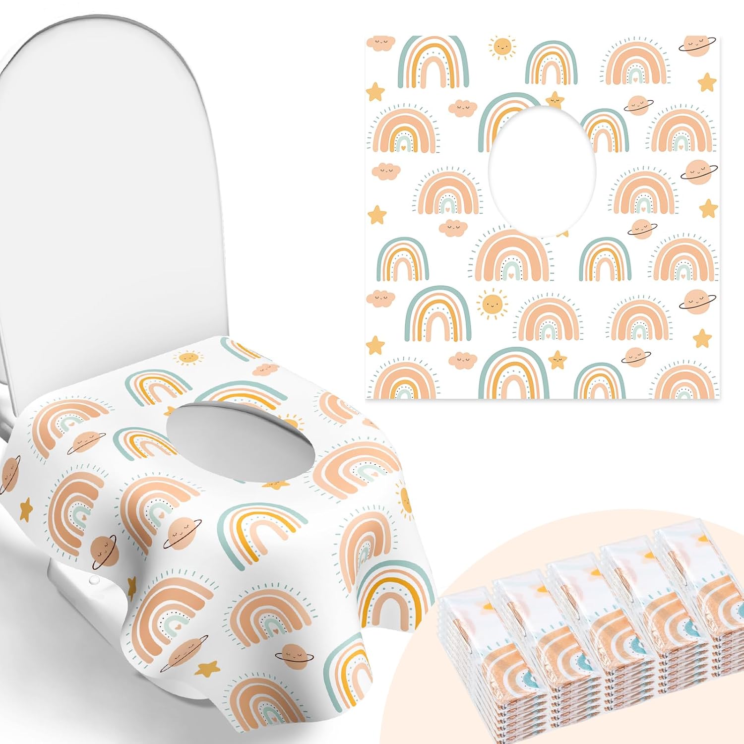30 Pack Toilet Seat Covers Disposable