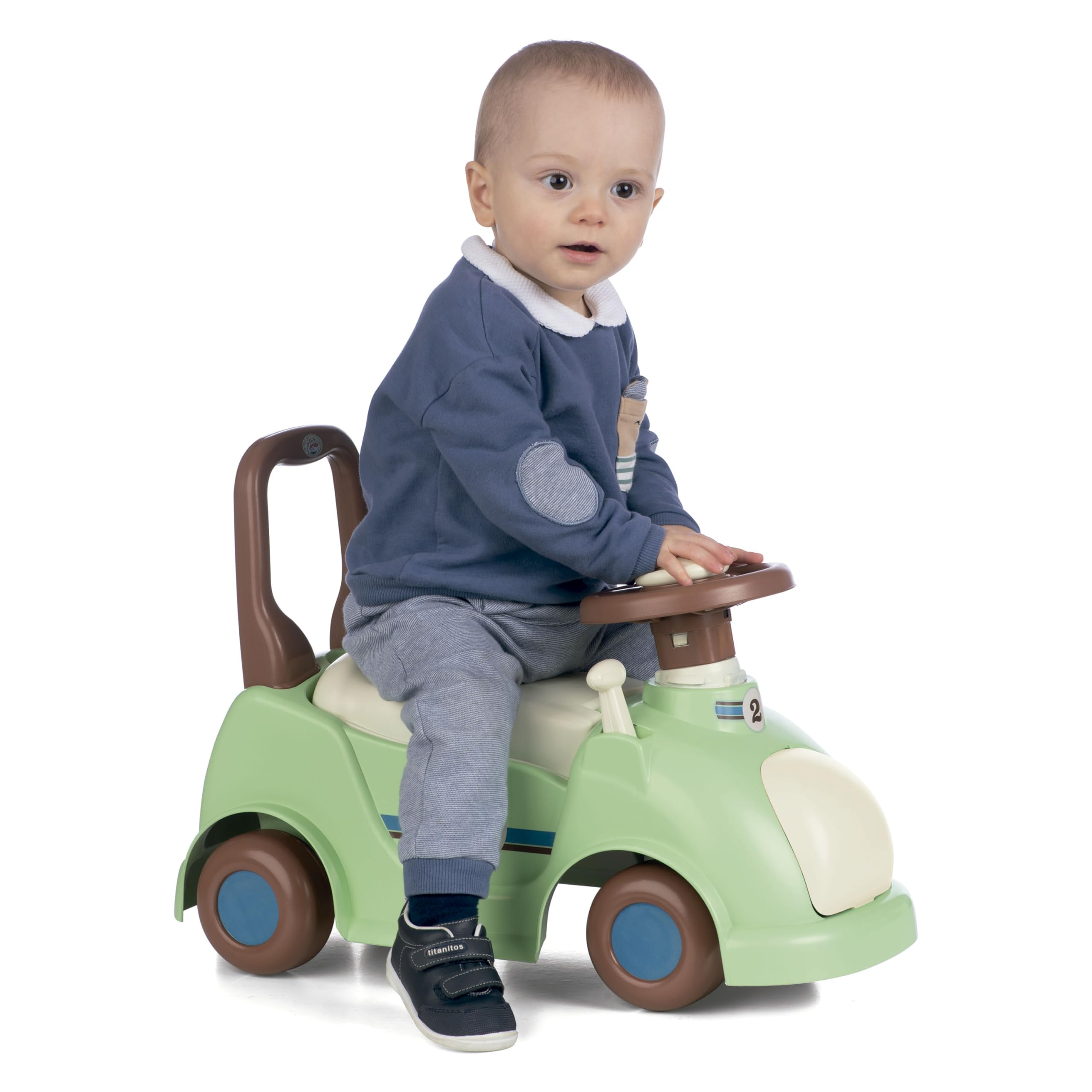 Chicos - Vintage Sport Ride-On, Rutschauto ab 1 Jahr | Kinderfahrzeug für Jungen und Mädchen | Inklusive Aufbewahrungsschublade | Kinder Auto ab 10 Monaten (35223)