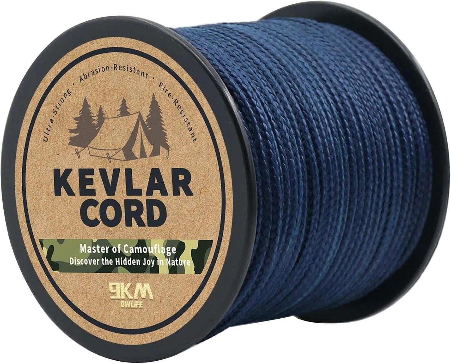 9KM DWLIFE Kevlar Braided Fishing Lines Ultra-Strong Abrasion-Proof&High Strength Flame Resistant Rope 150lb-1500lb Utility Rope Kite String/Camping Cordage/Fishing Tackle Assist/Model Rocket