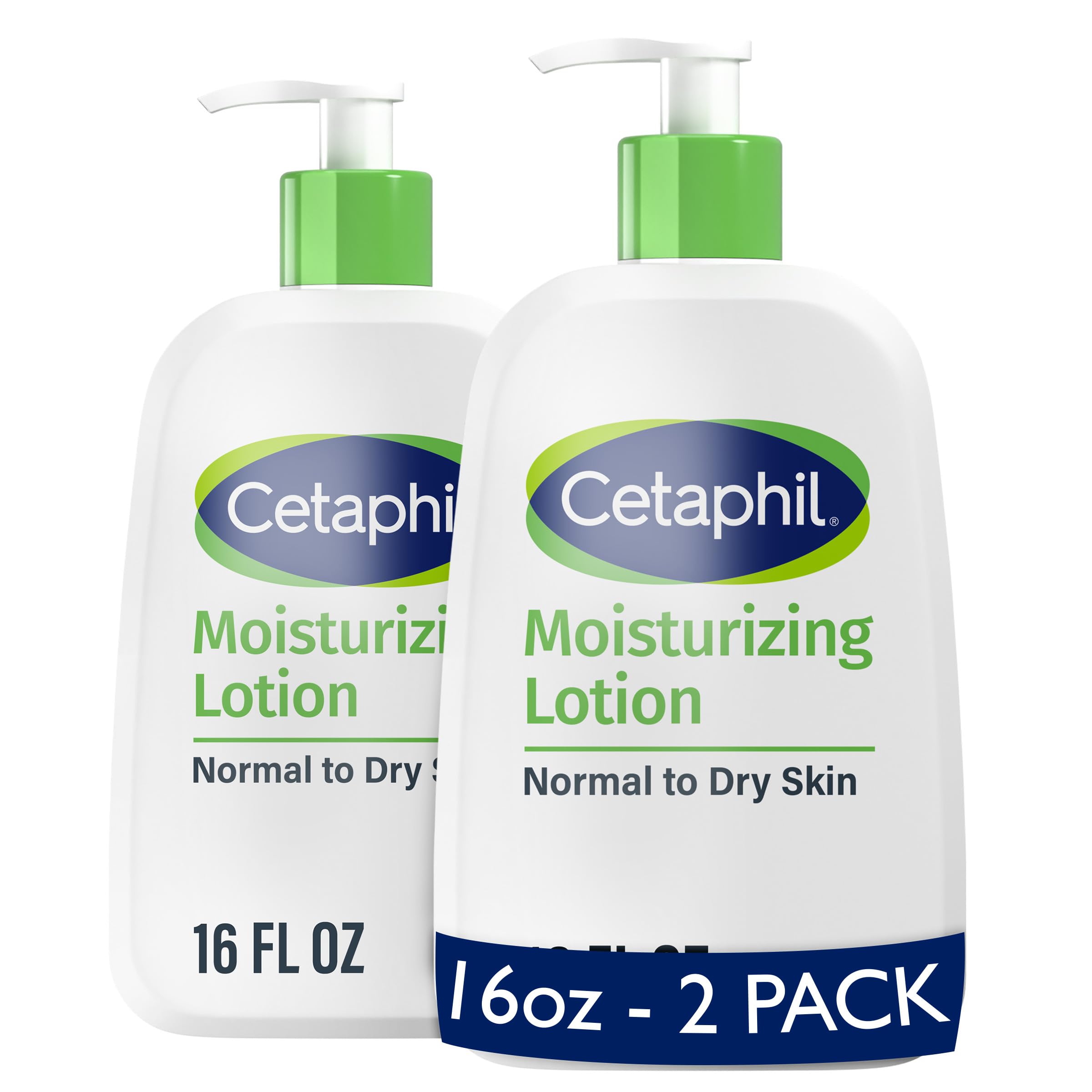 Cetaphil Body Moisturizer by Hydrating Moisturizing Lotion for All Skin Types, Suitable for Sensitive Skin, 16 oz, Fragrance Free, Hypoallergenic, Non Comedogenic Pack of 2, 16 Ounce 2 Pack NEW