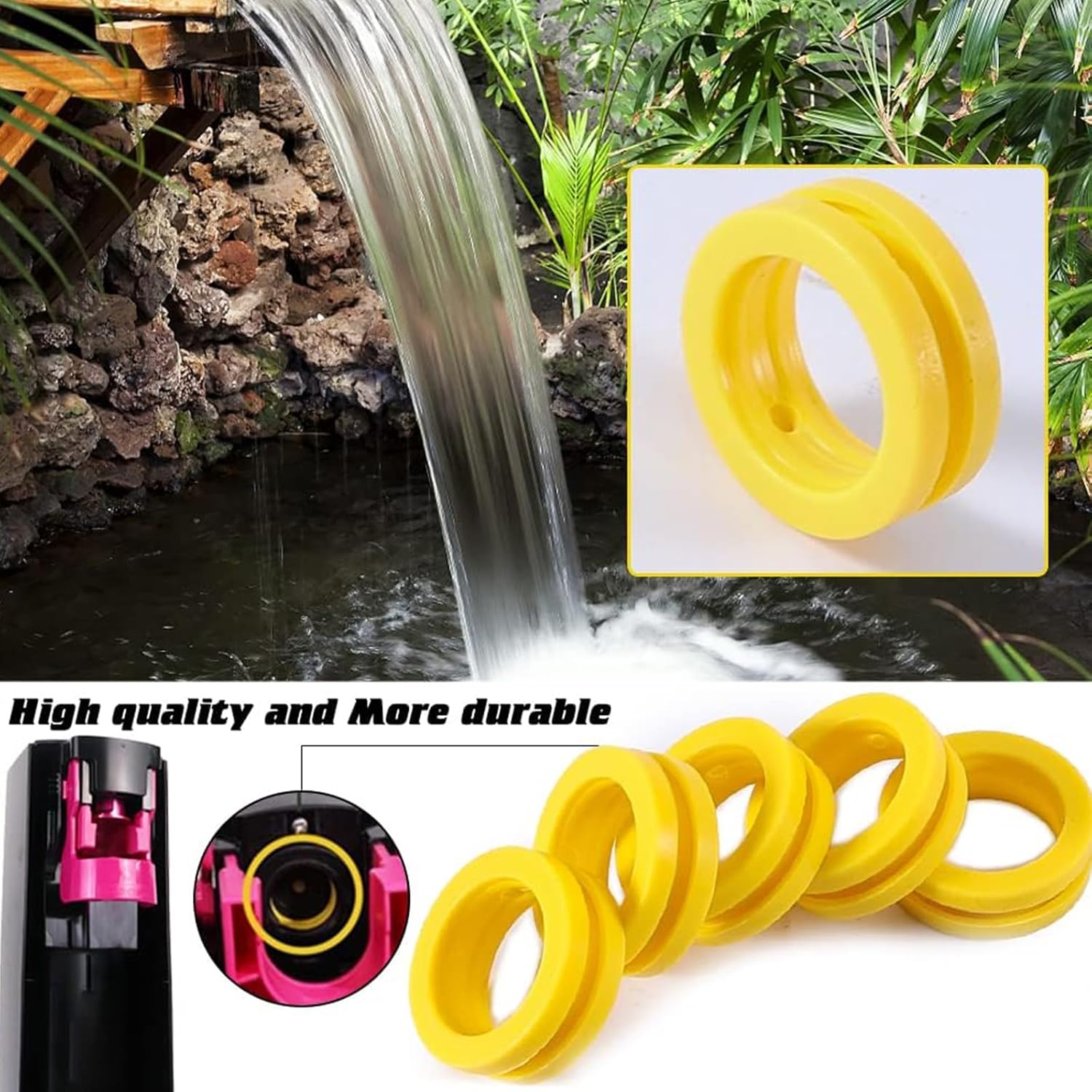 15 Pack Gasket Replacement Gasket Rings Sealing Rings Replacement Gaskets Rings Silicone Material Nozzle Repair Supplies Silicone Seal Rings for Sodas Water Machine