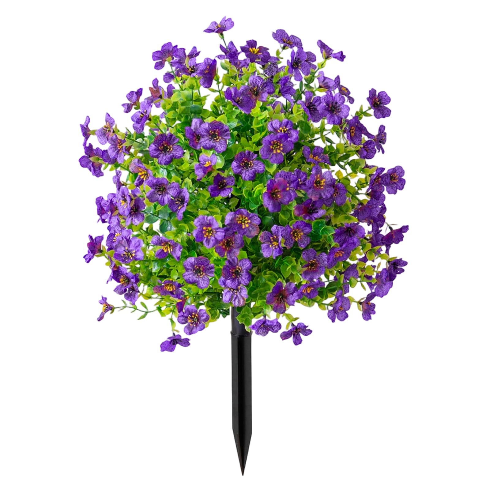 JSGHGDF Artificial Flower Plant with Ground Stake for Outdoor Realistic Fake Flower Stake for Garden Patio Front Porch and Yard Realistic Blossomy Yard Ornament