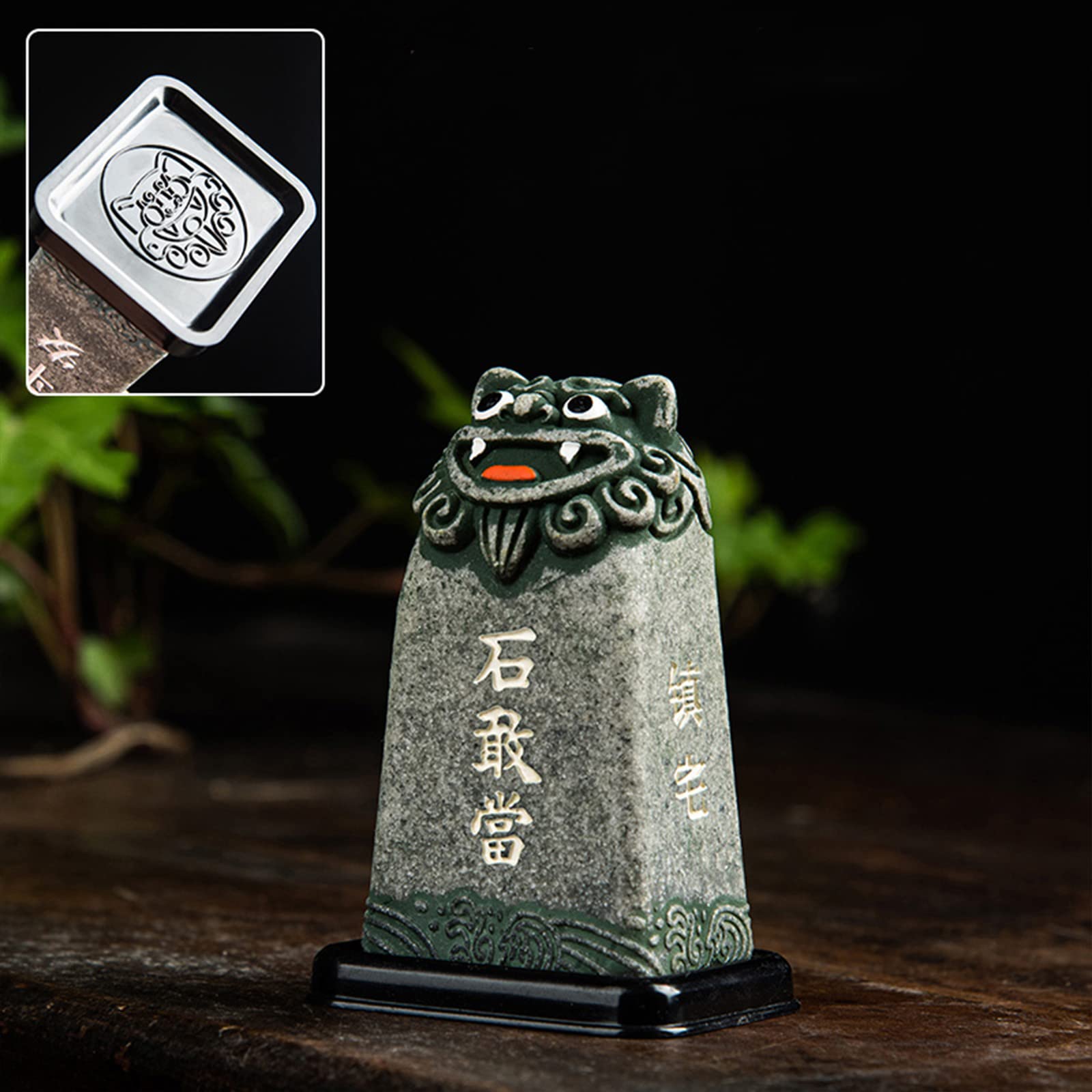 ⭐玄関の置物 Amazon.co.jp: かわいい いしがんとう 石敢當 置物 玄関 風水グッズ