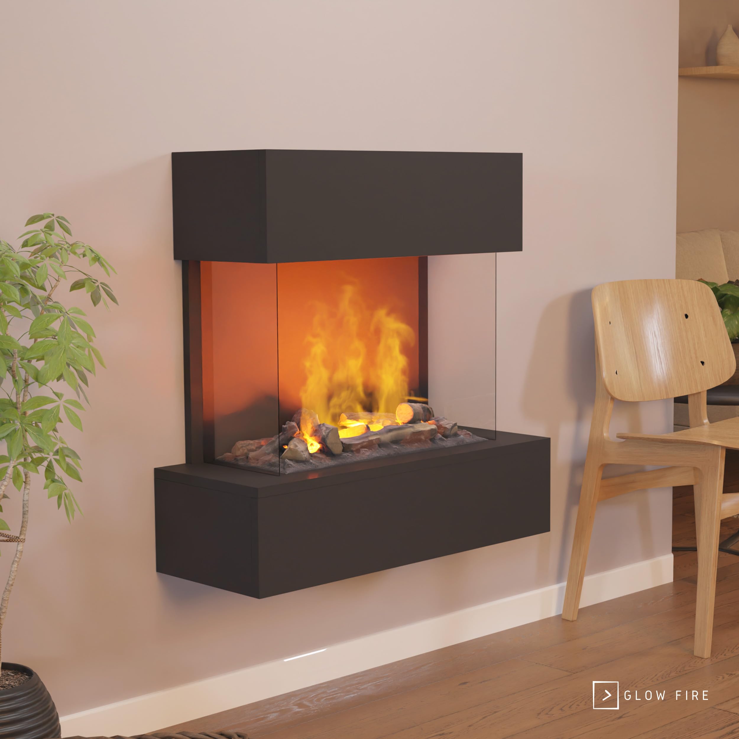Faber waterdamp haard Cinewall - eSlim 220cm Faber waterdamp haard Cinewall - eSlim 220cm